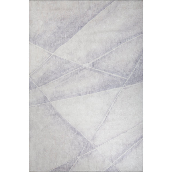 Orren Ellis Teressa Geometric Machine Woven Microfiber Area Rug in